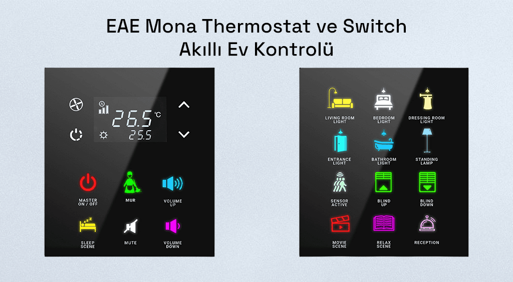 EAE Mona Thermostat ve Switch Akıllı Ev Kontrolü